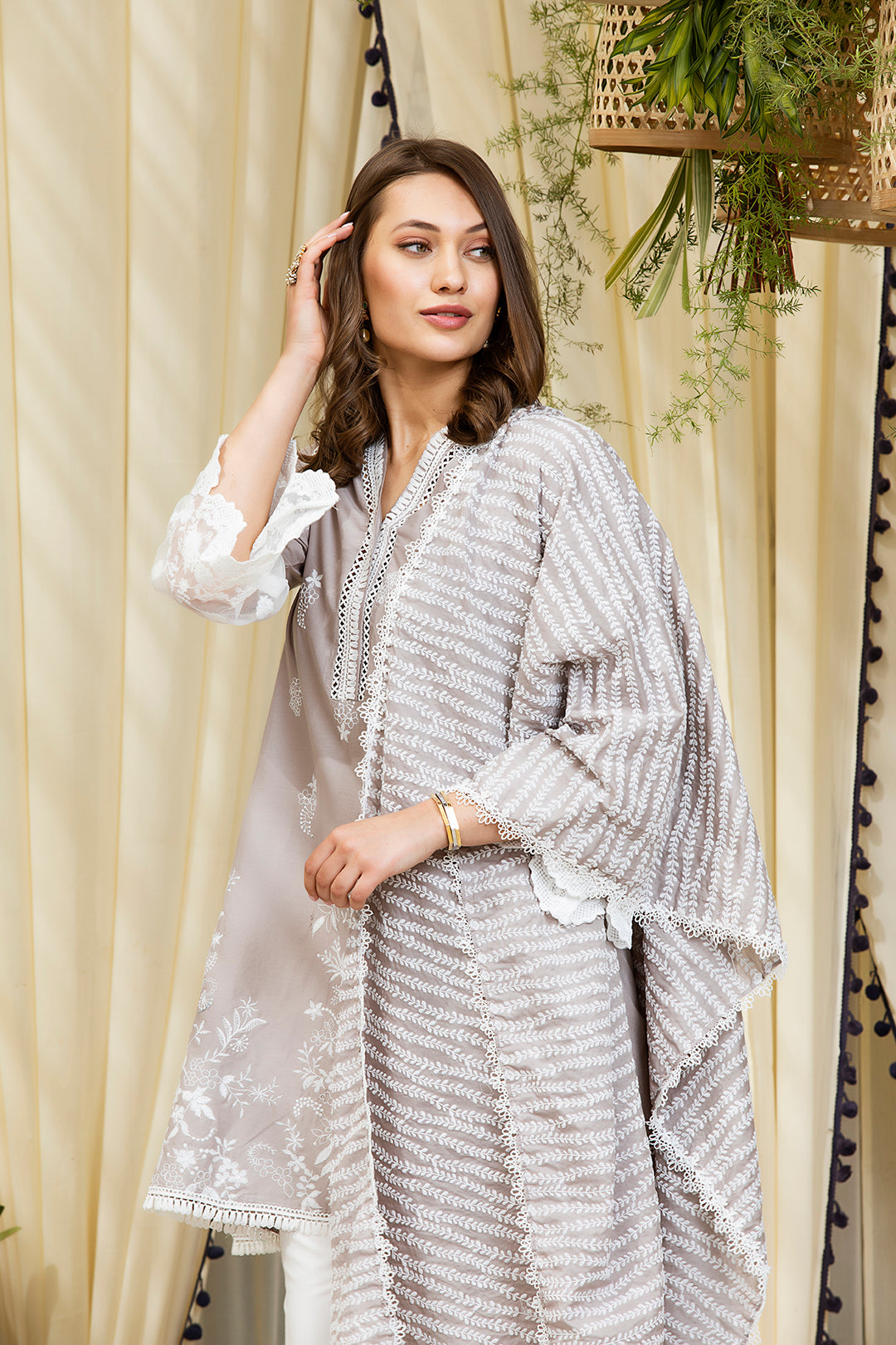 Mulmul Supima Cotton Stripe Dupatta
