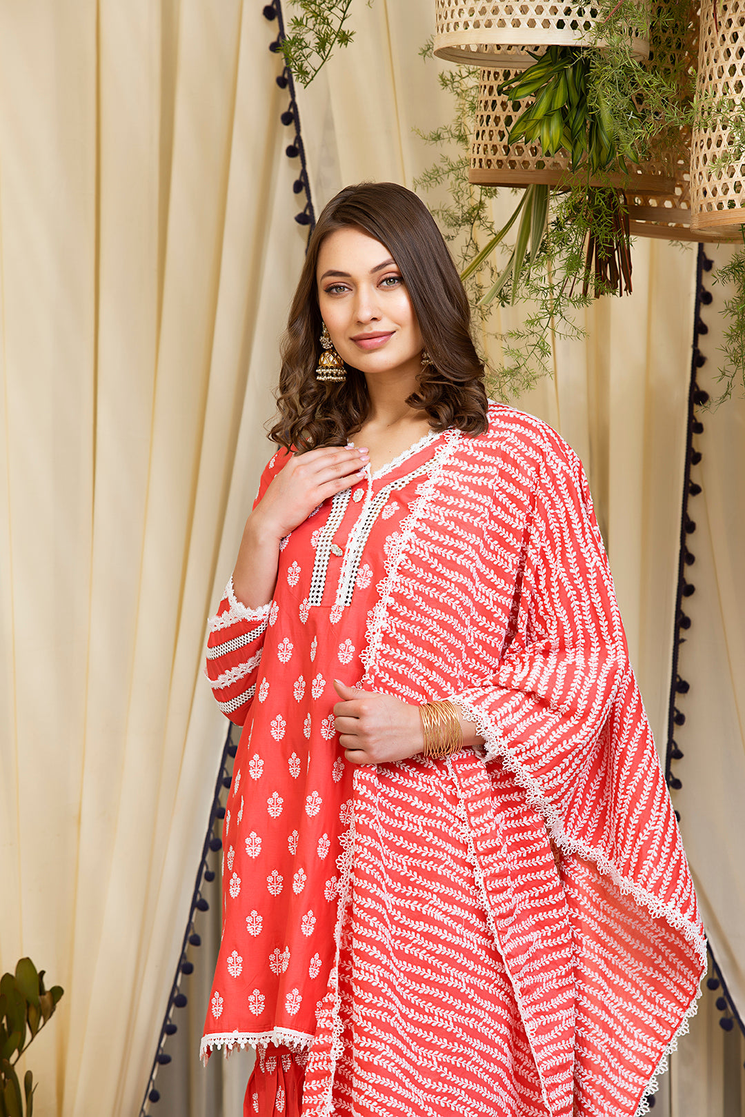 Mulmul Supima Cotton Stripe Dupatta