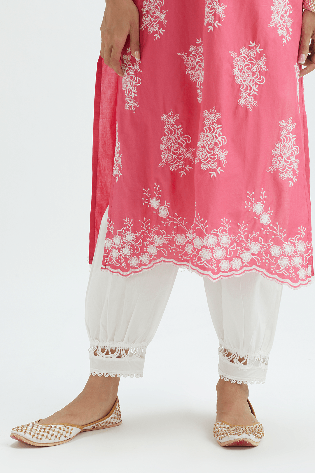 Perla Supima Cotton Pink Kurta set