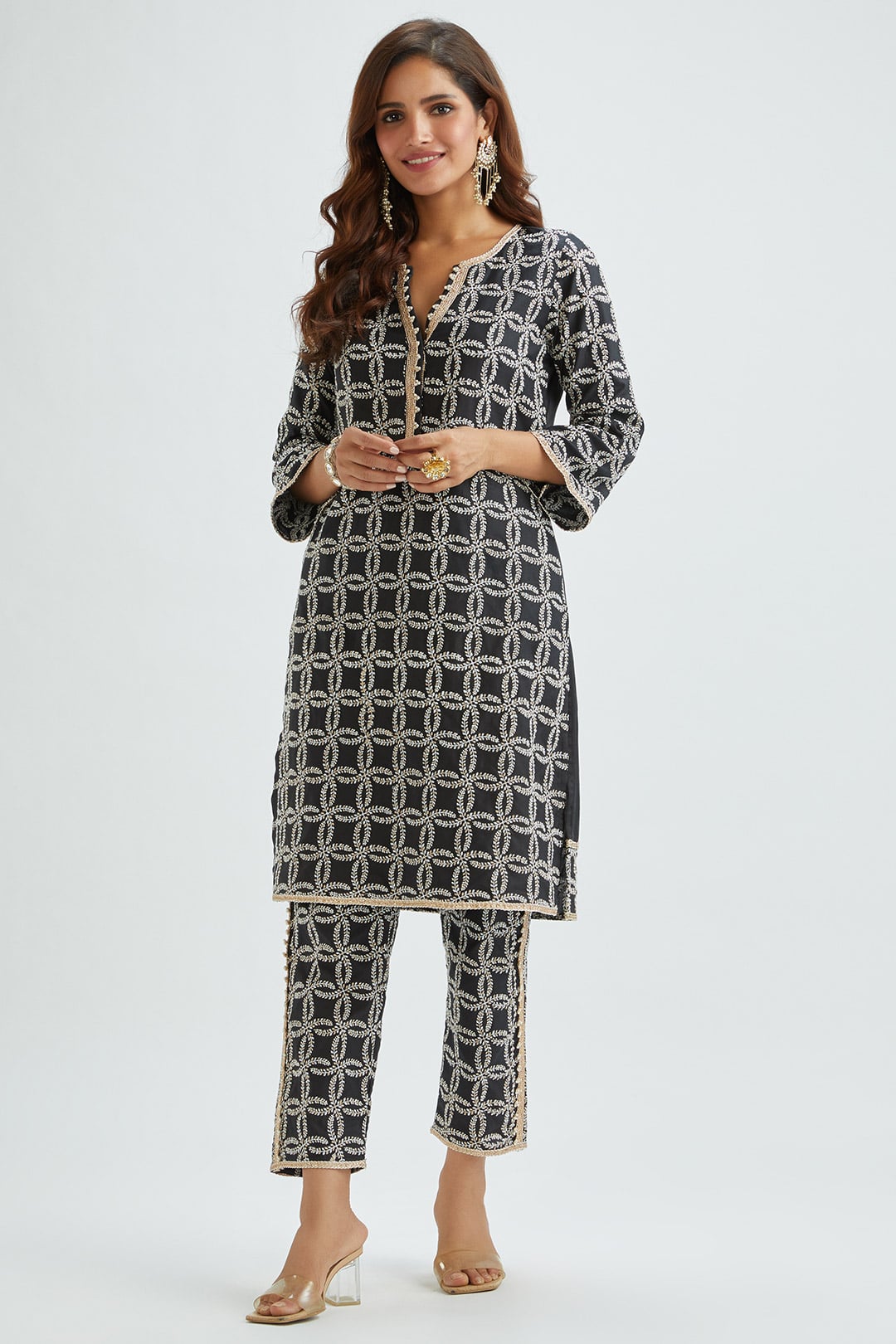 Perry Black Kurta