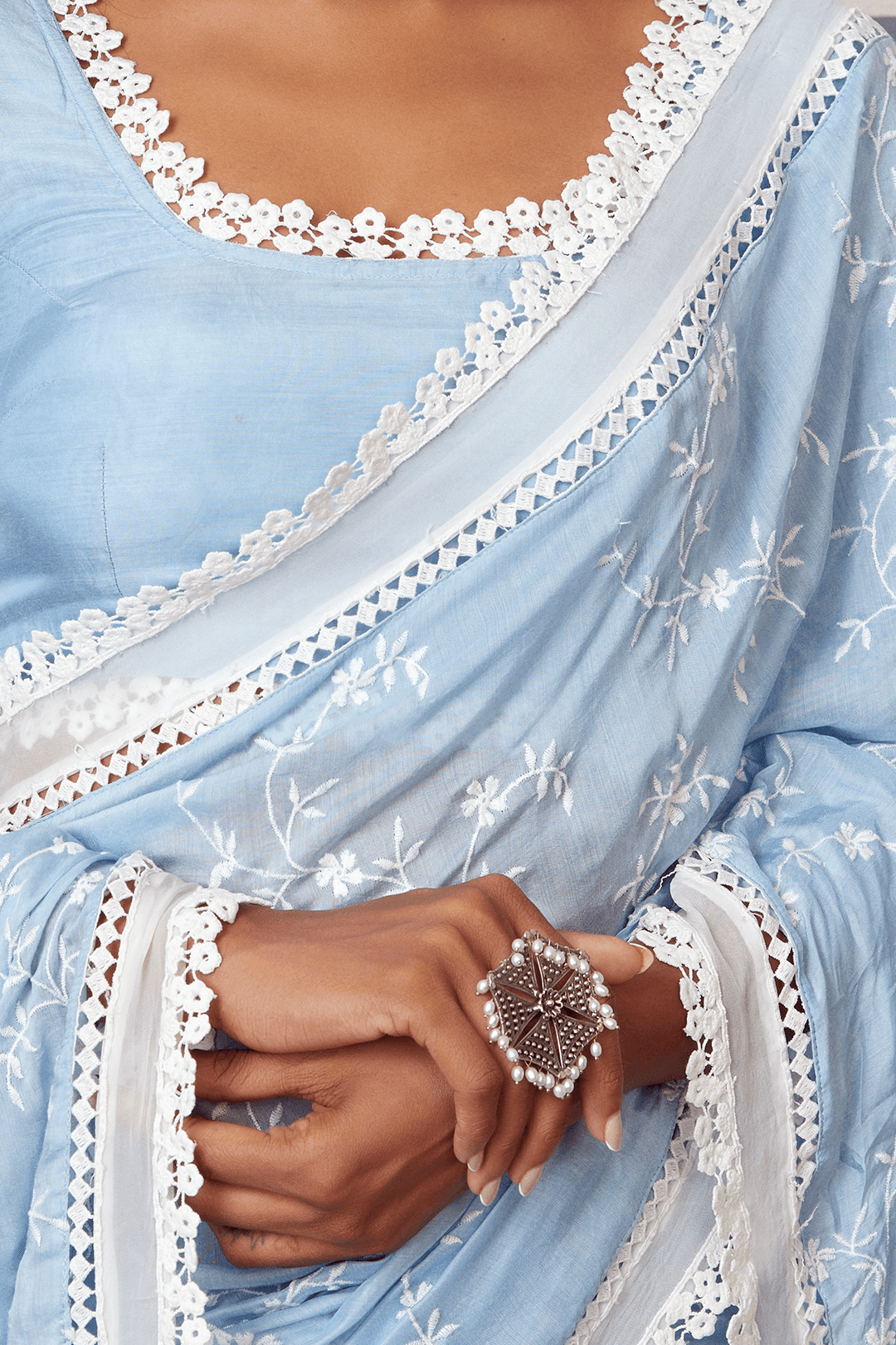 Romance Silk Blue Saree