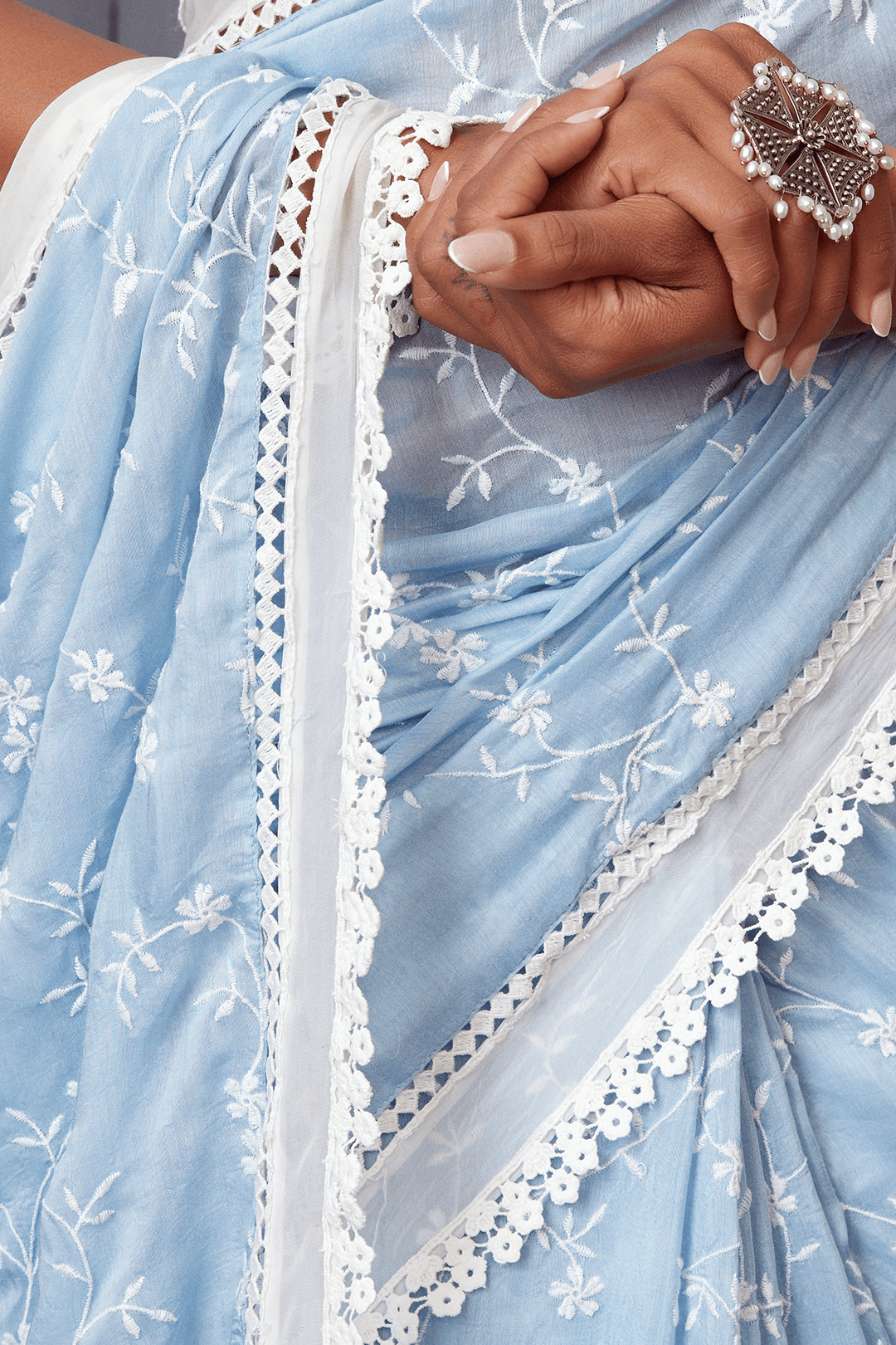 Romance Silk Blue Saree