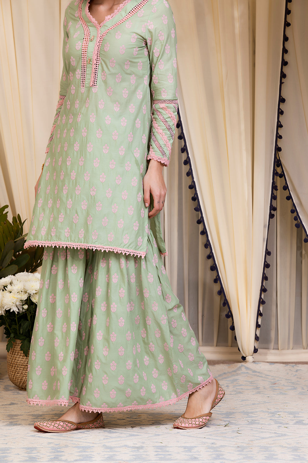 Mulmul Supima Cotton Savina Garara