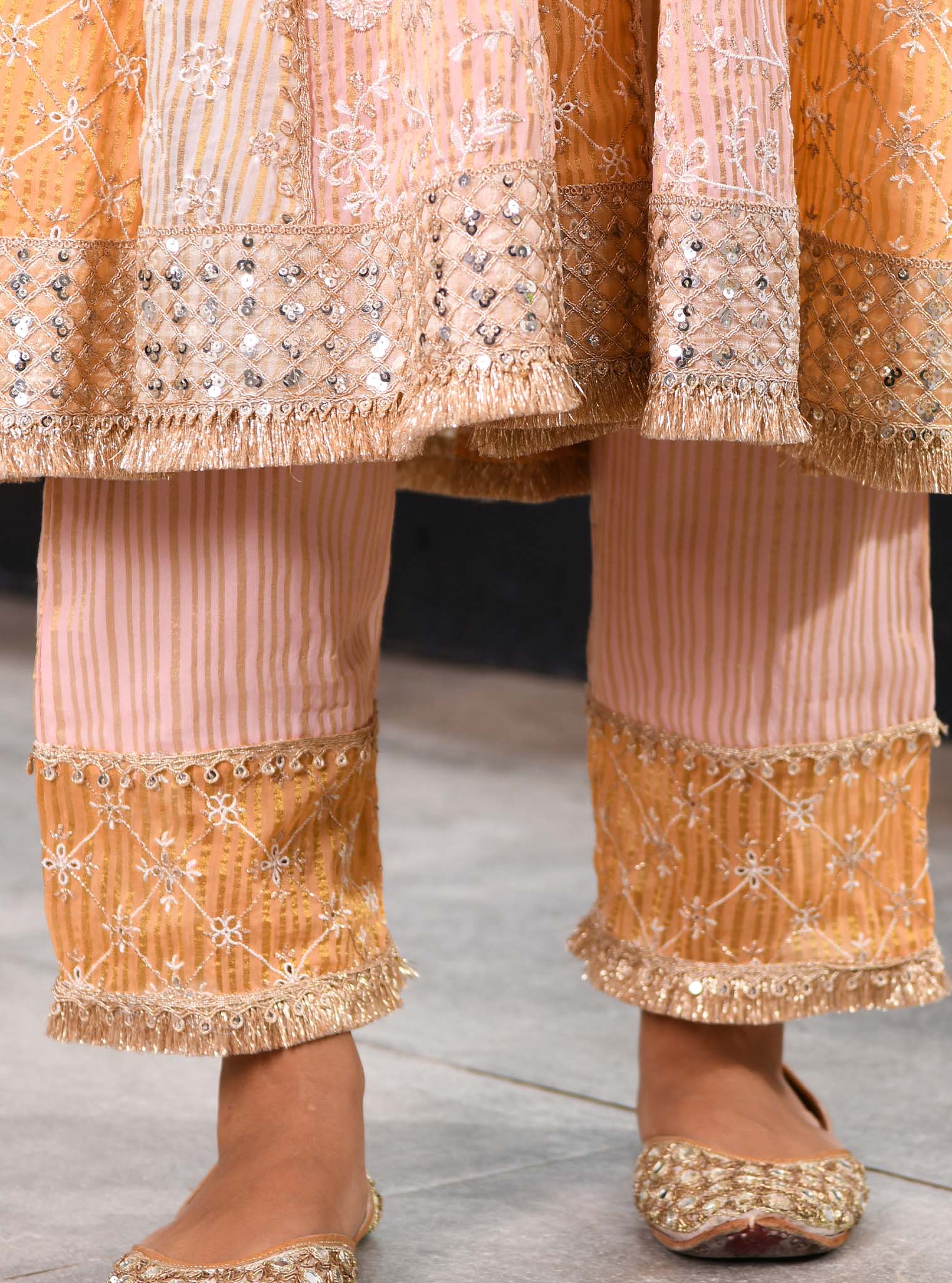 Mulmul Banarsi Sailsbury Off White Pant