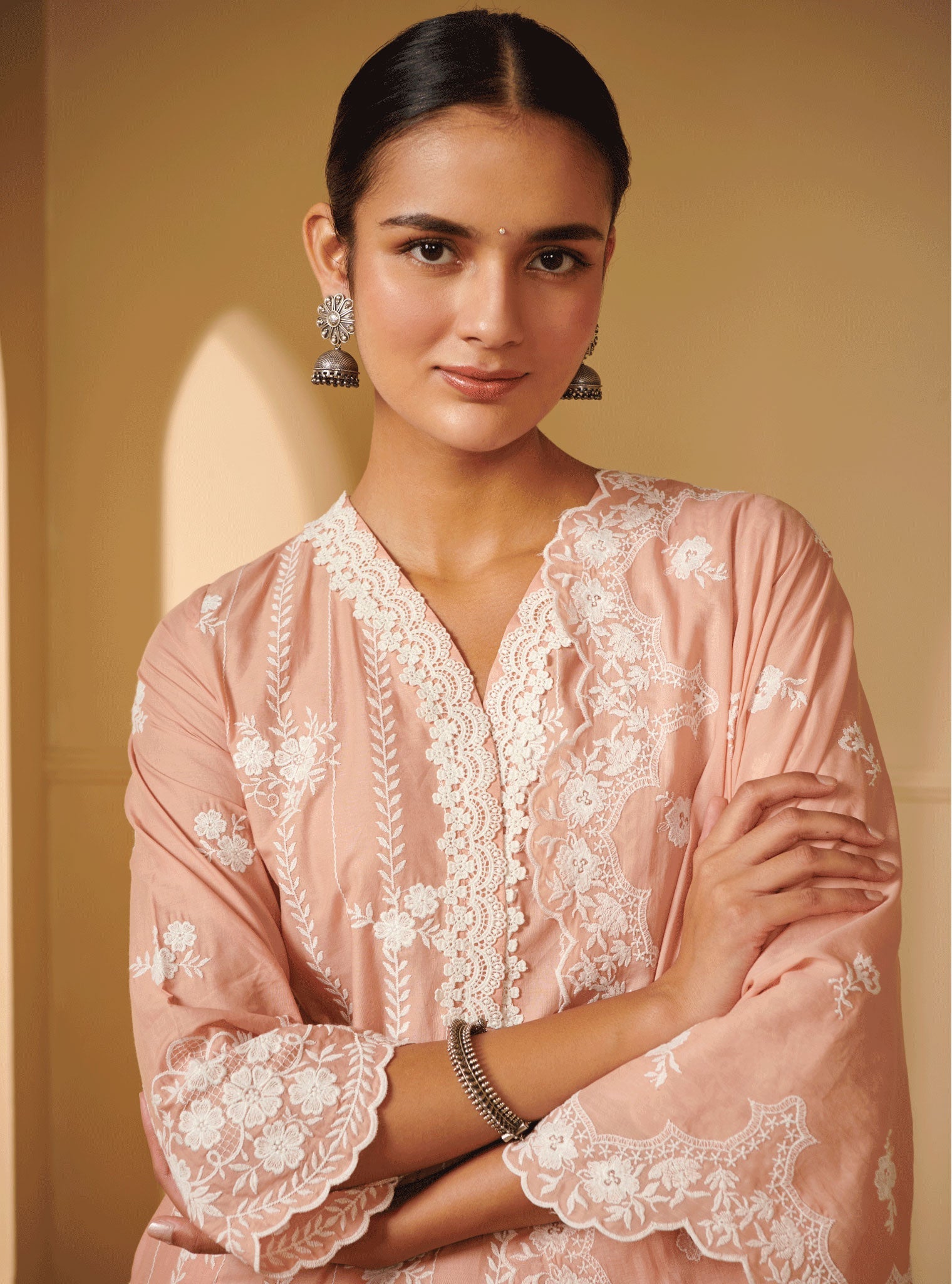 Mulmul Supima Cotton Sirsi Rose Dupatta