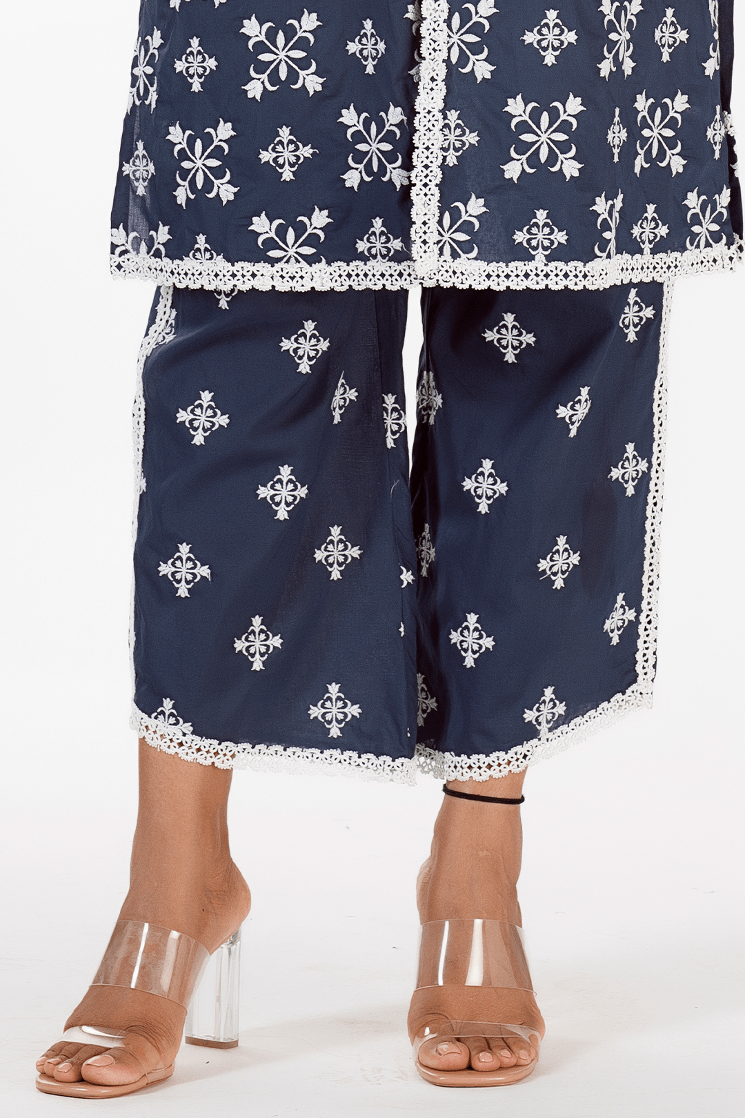 Mulmul Supima Cotton Vera Navy Pyajama