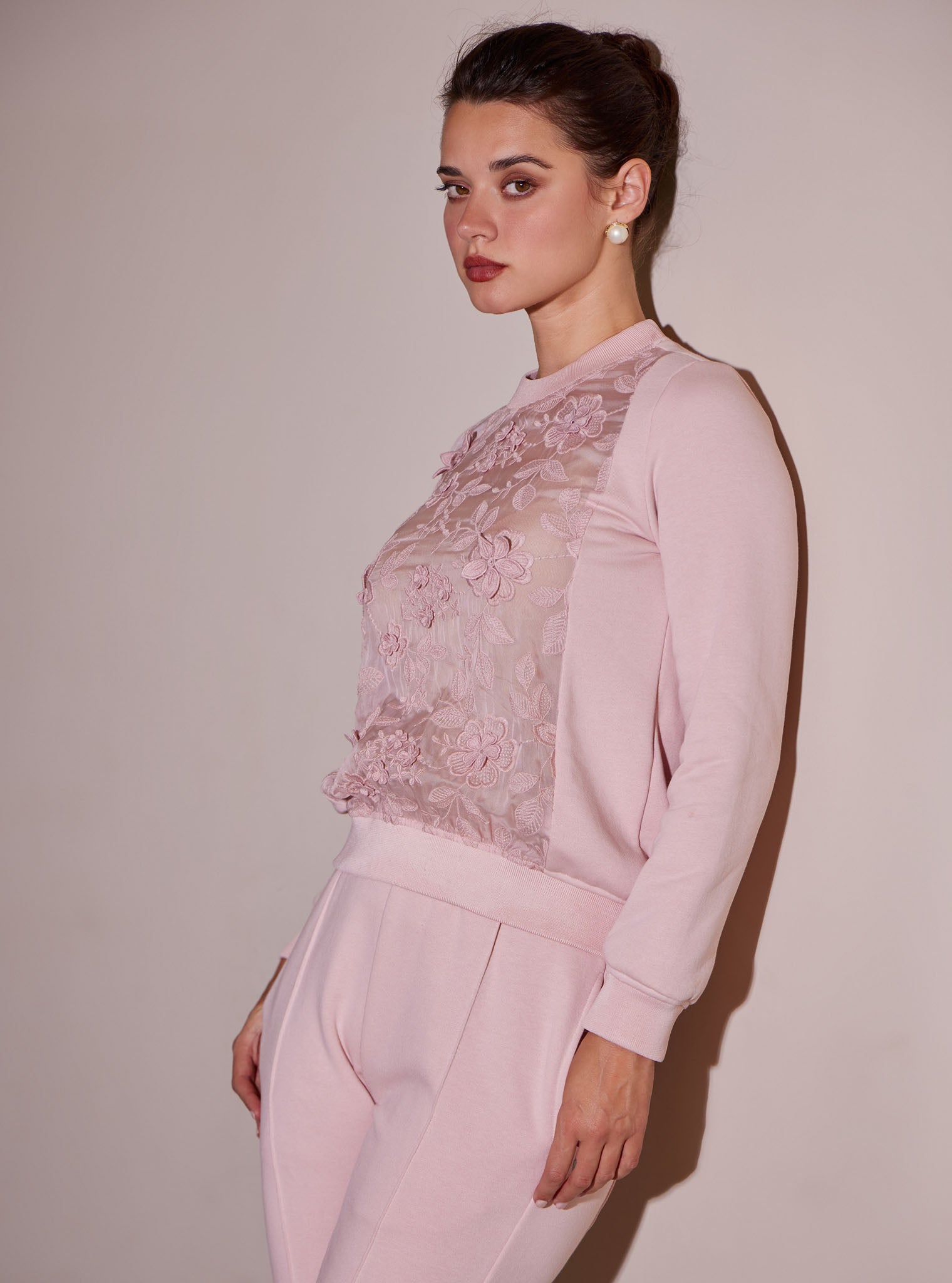 Nesoi Fleece Pink Top