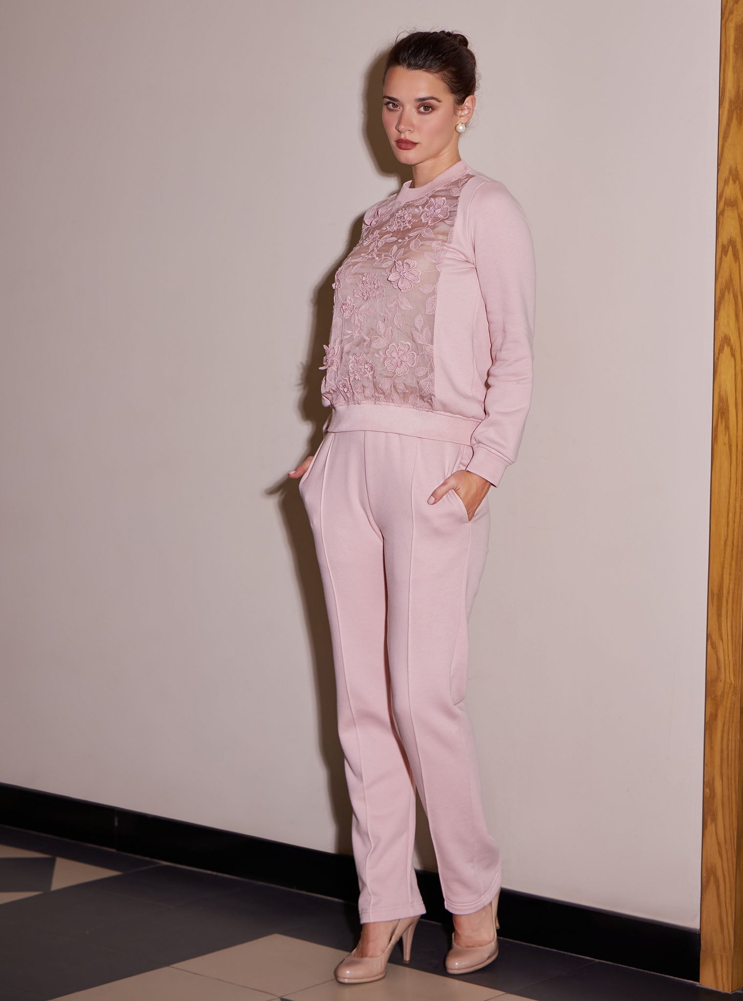 Nesoi Fleece Pink Top