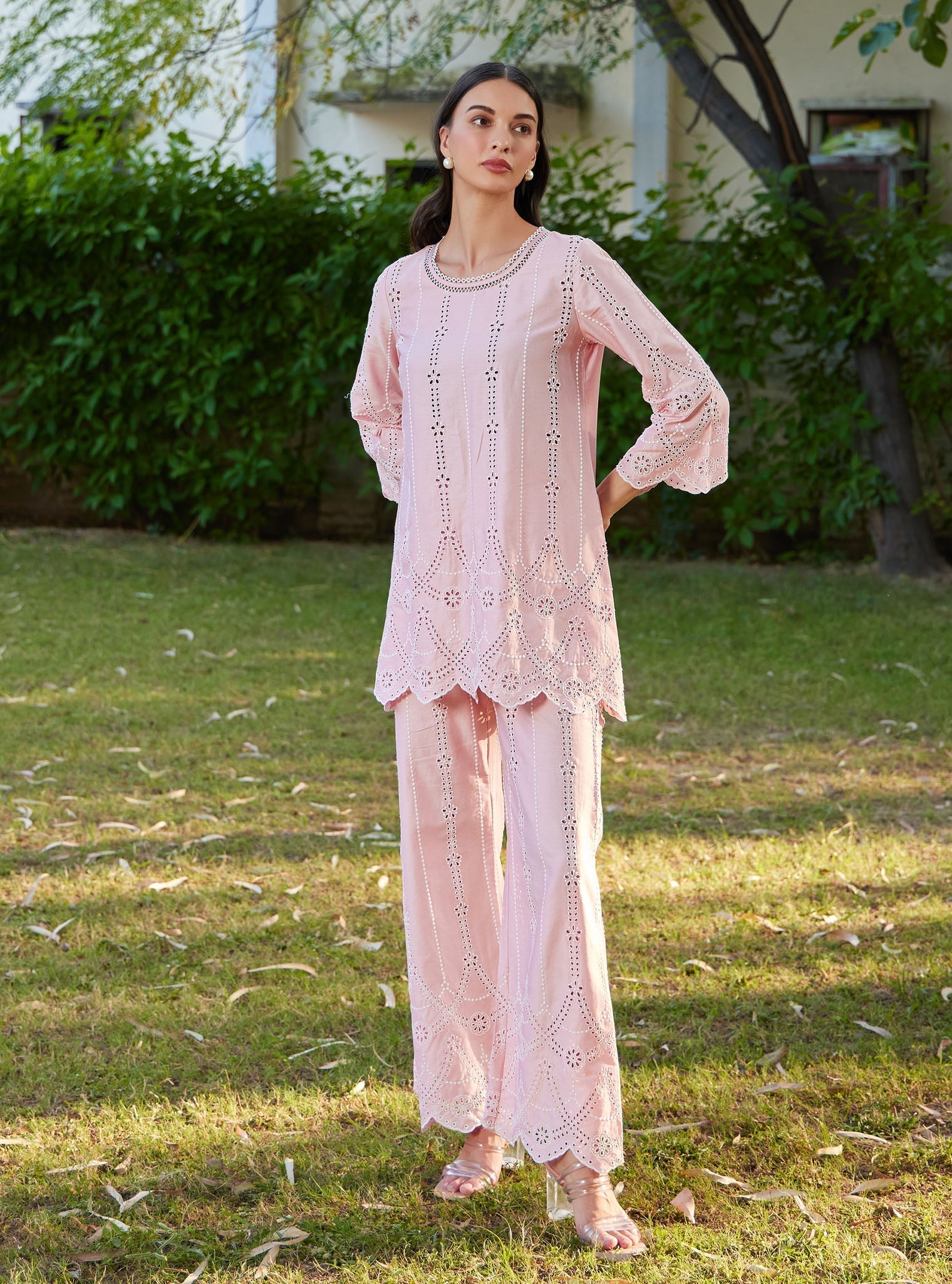 Mulmul Pima Athena Pink Pant