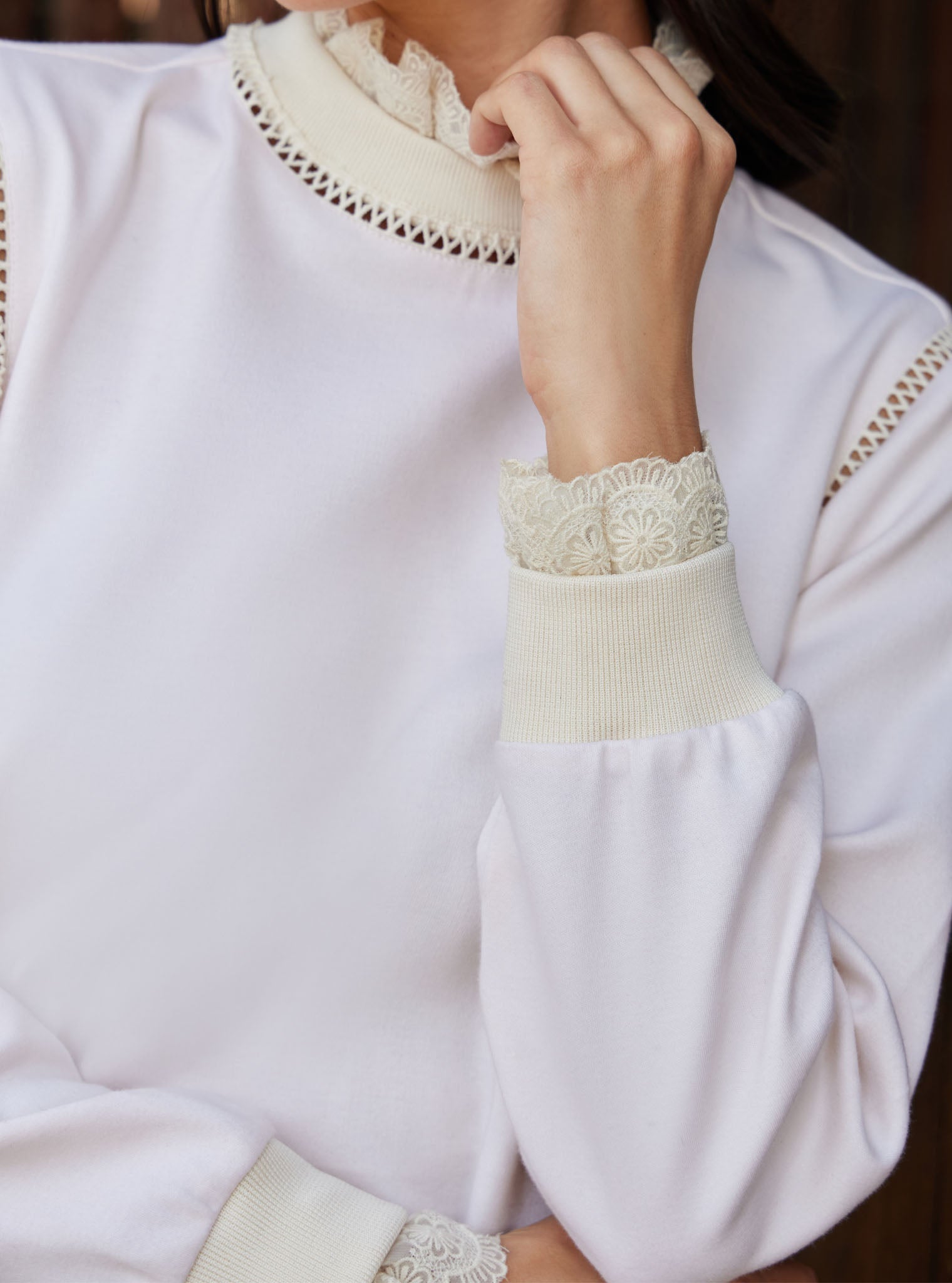 Meleta Spacer Cream Top