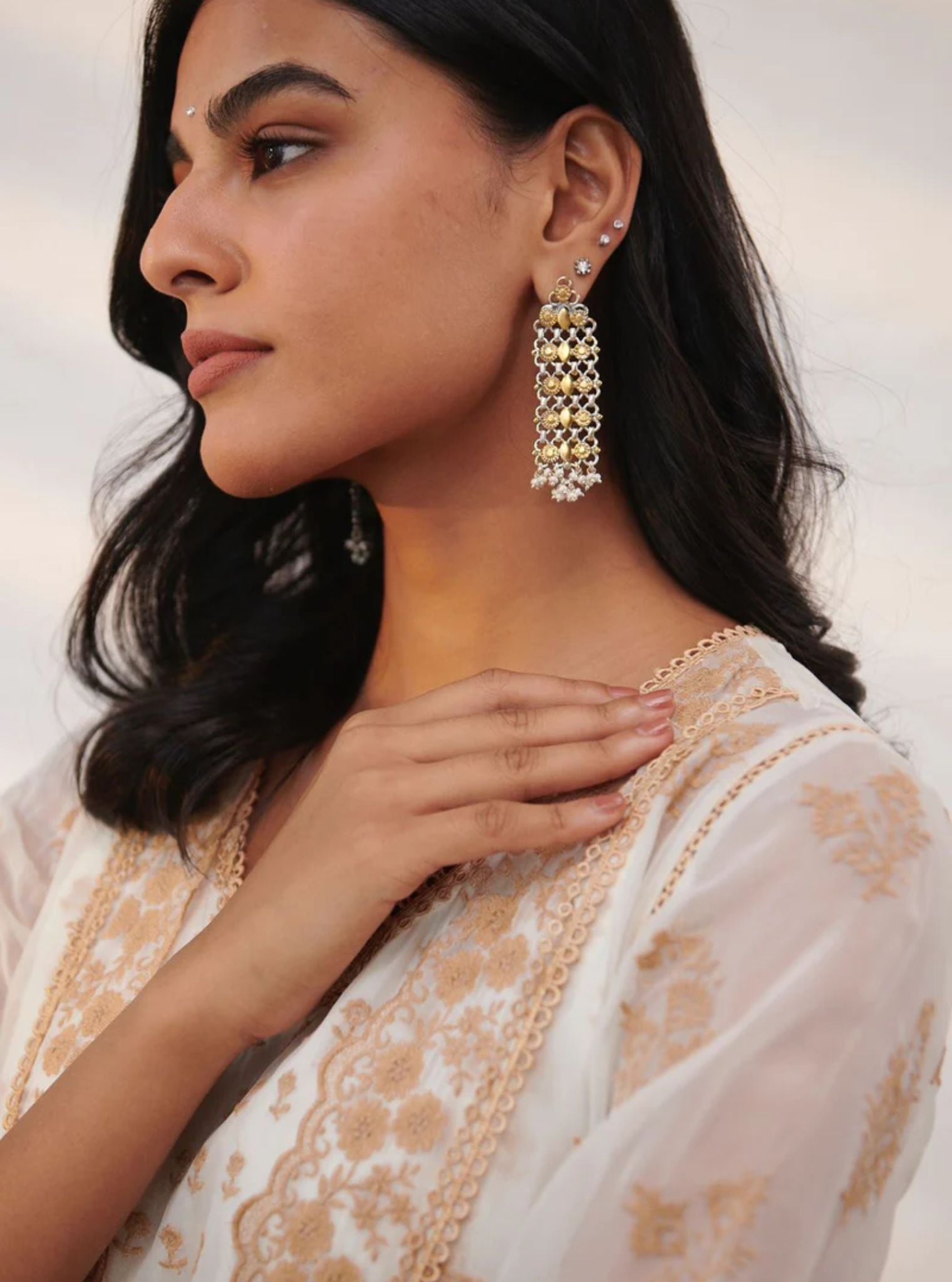 Aalok Gold Earrings