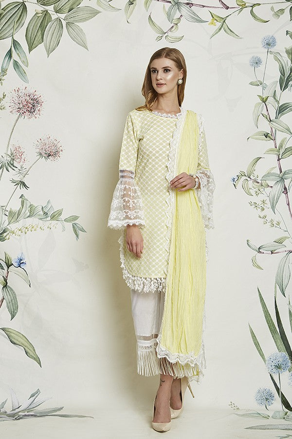 CRINKLE CHUNNI (YELLOW)