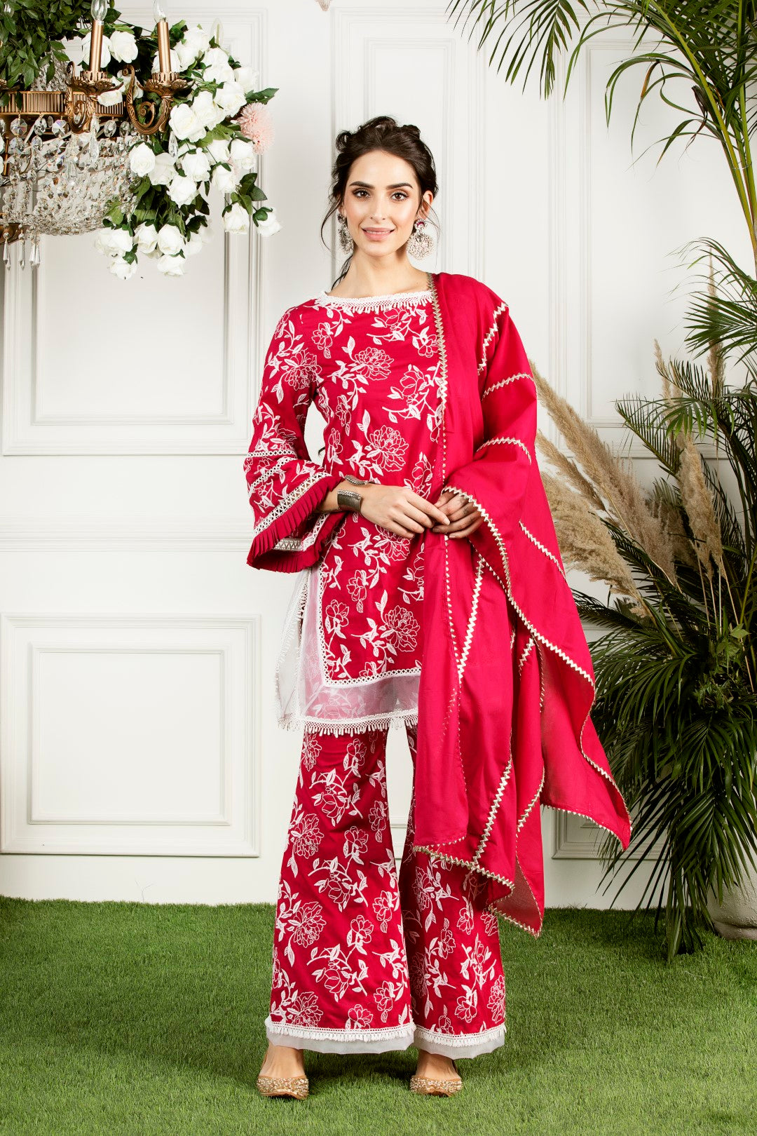 Mulmul Supima Cotton Hydrangea Kurta