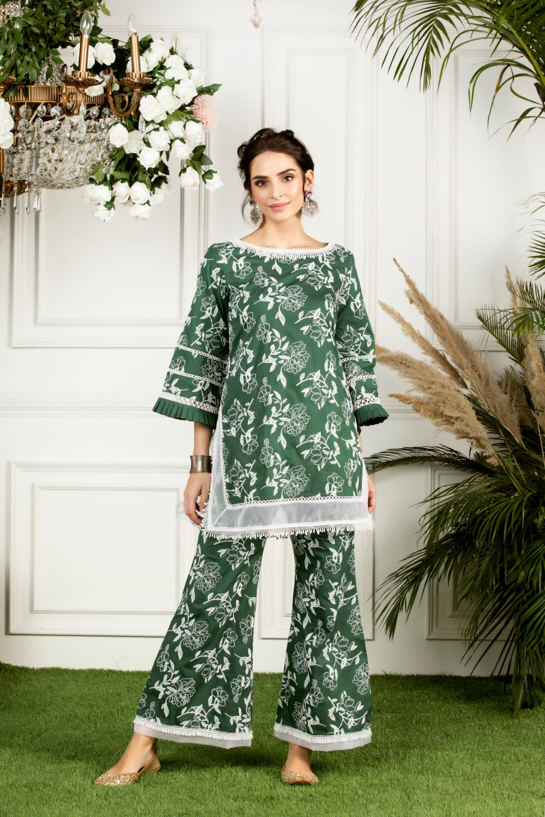 Mulmul Supima Cotton Hydrangea Kurta