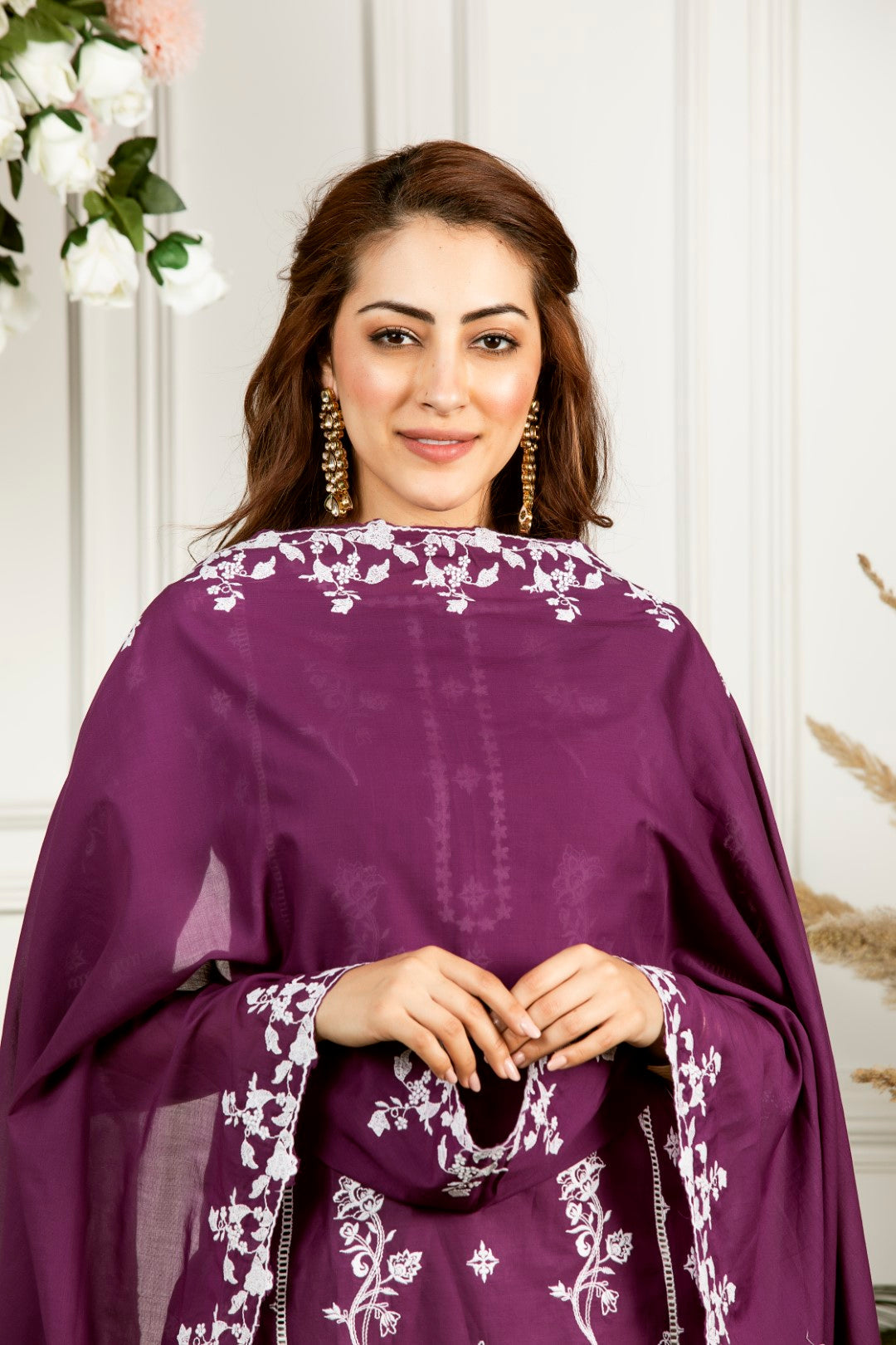 Mulmul Supima Cotton Lily Dupatta