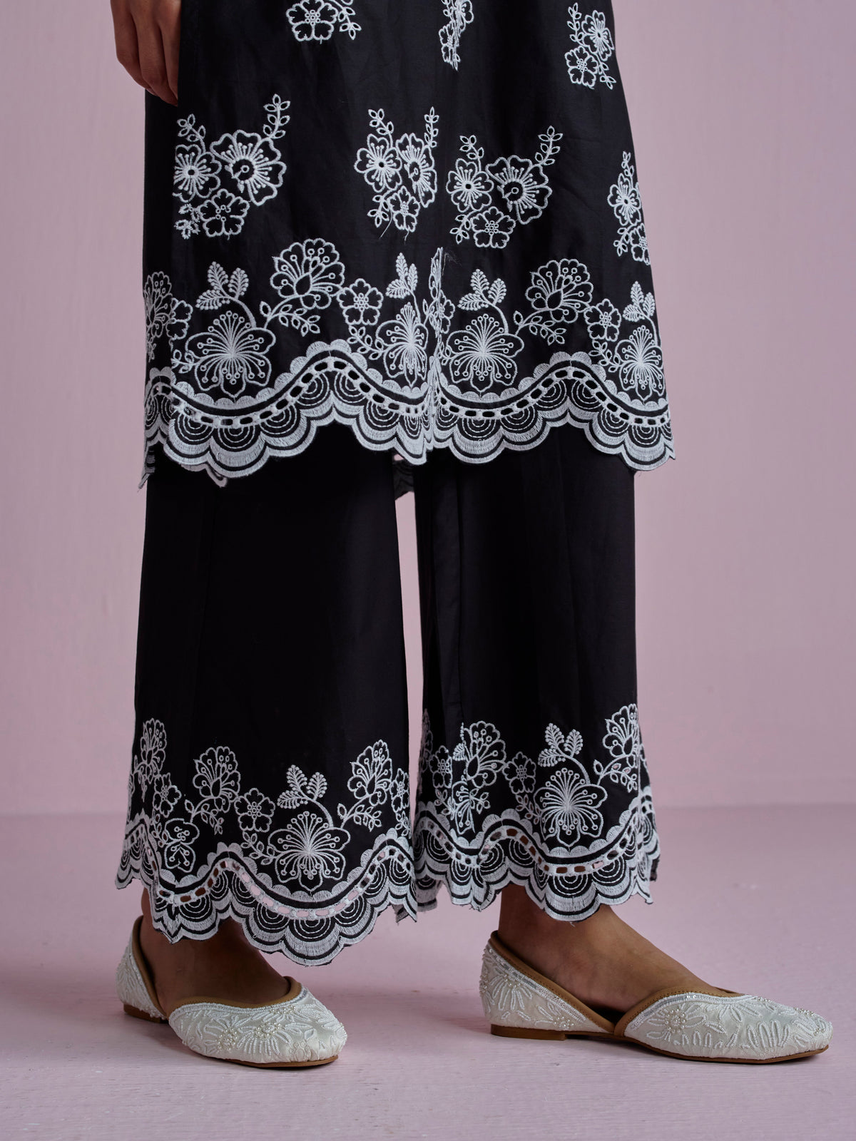 Risha Supima Cotton Black Kurta Set