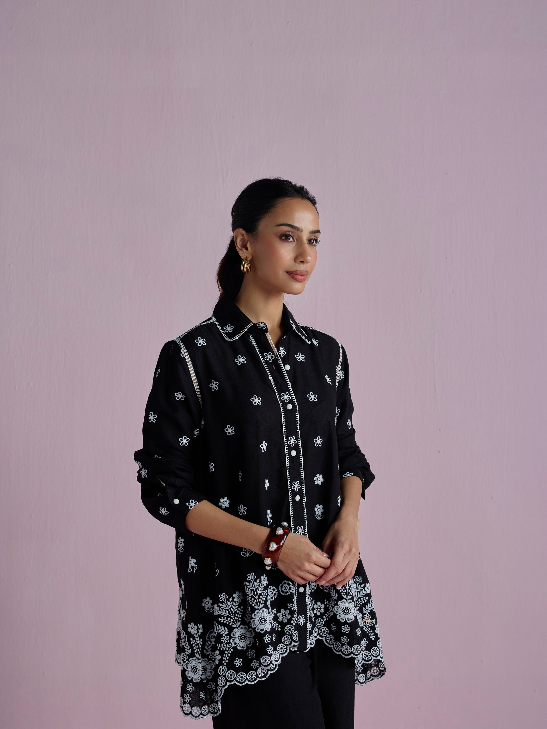Clement Linen Black Co-ord Set