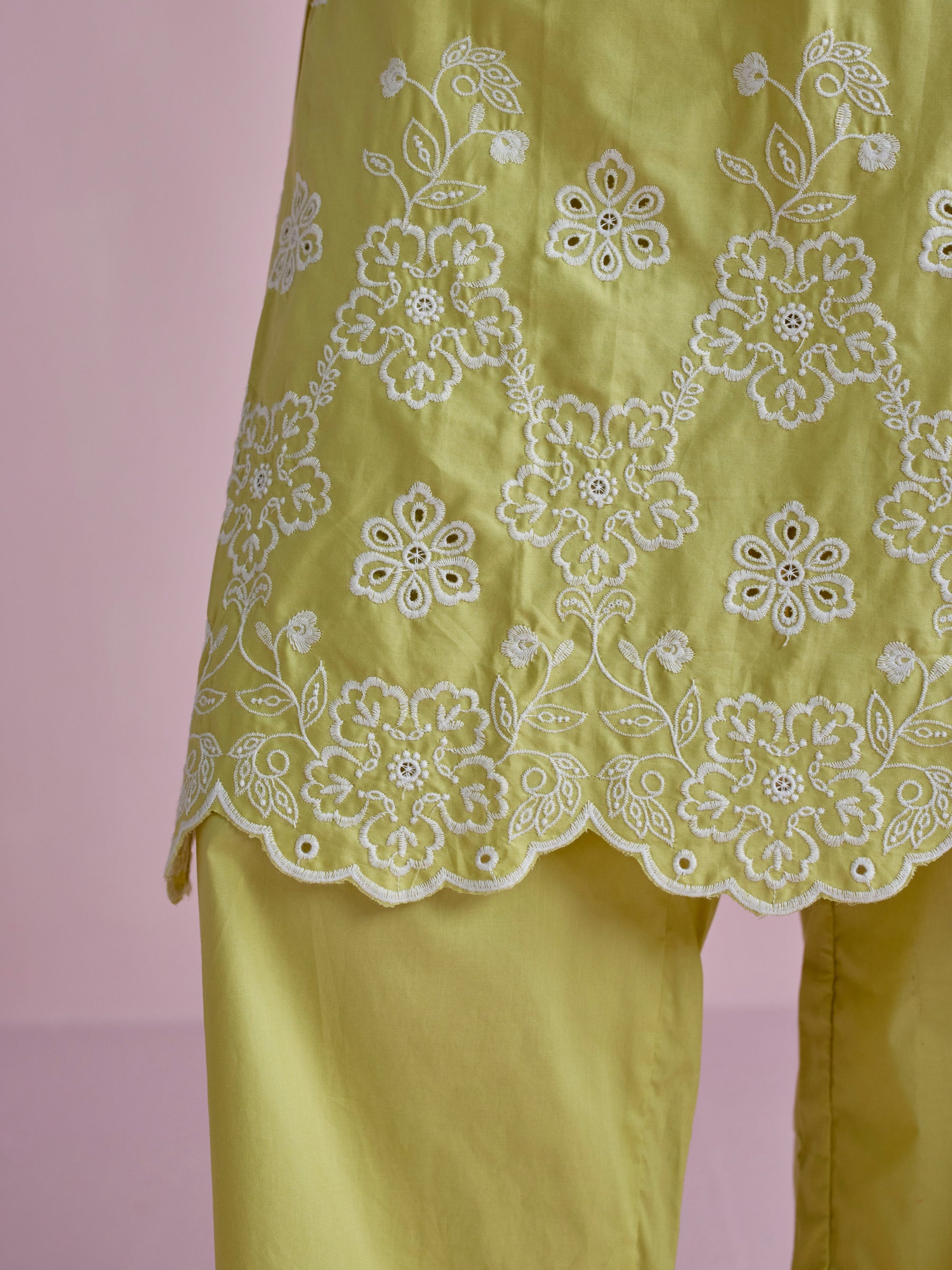 Neve Supima Cotton Lime Co-ord Set