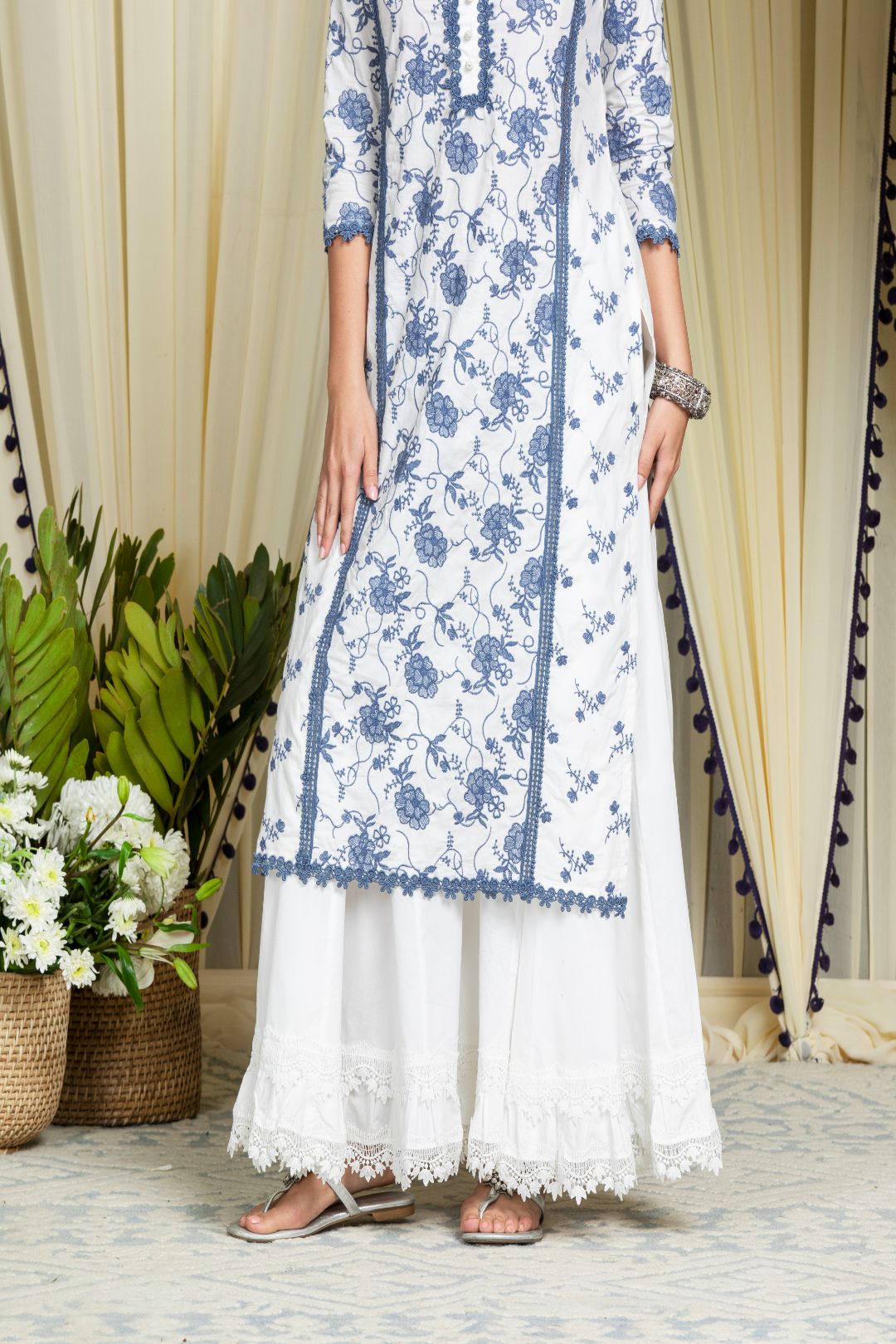 Rosetta Supima Cotton Kurta with Sharara Set