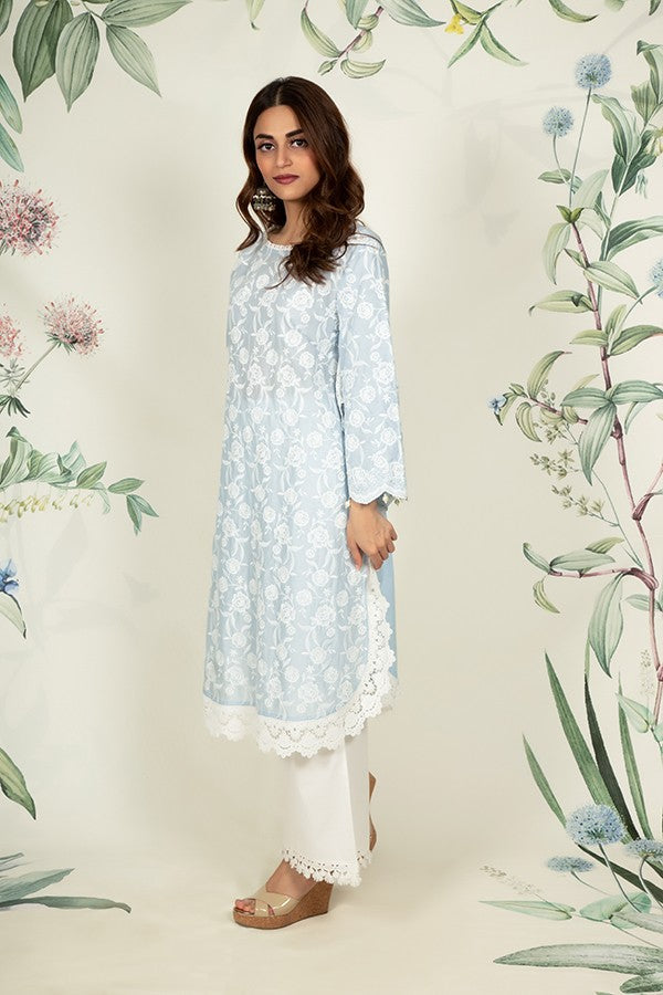 Rosebud Kurta Blue