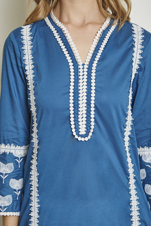 Marigold Kurta Indigo