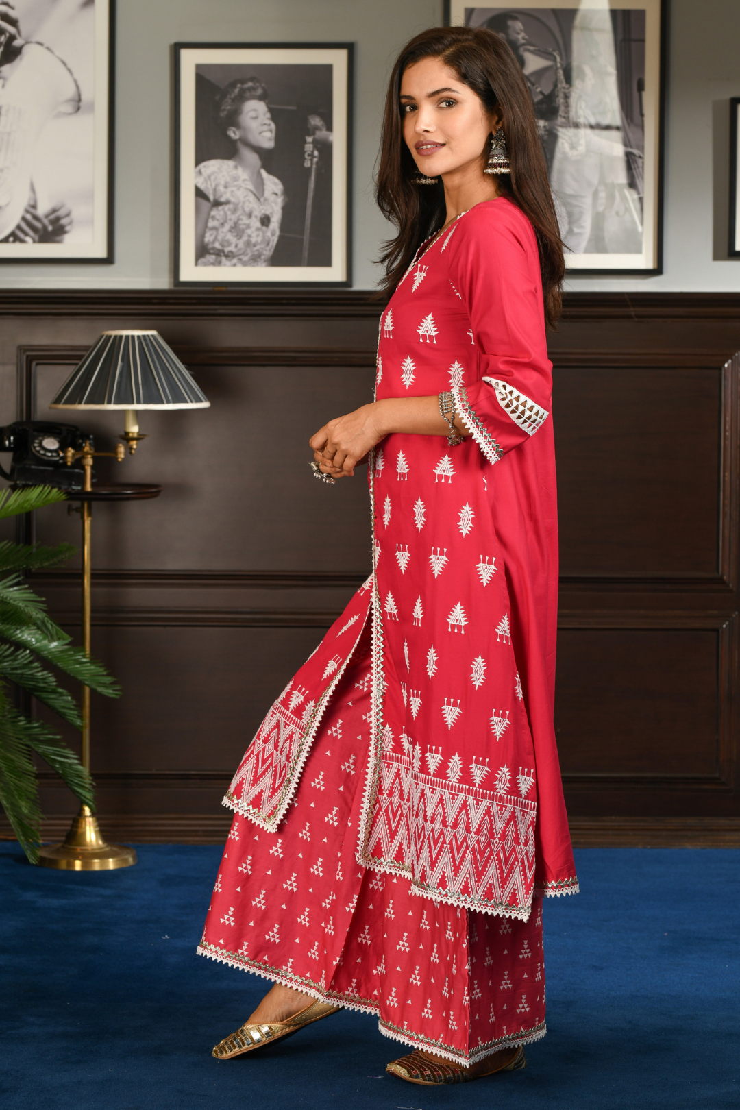 PIMA SATIN NARA KURTA