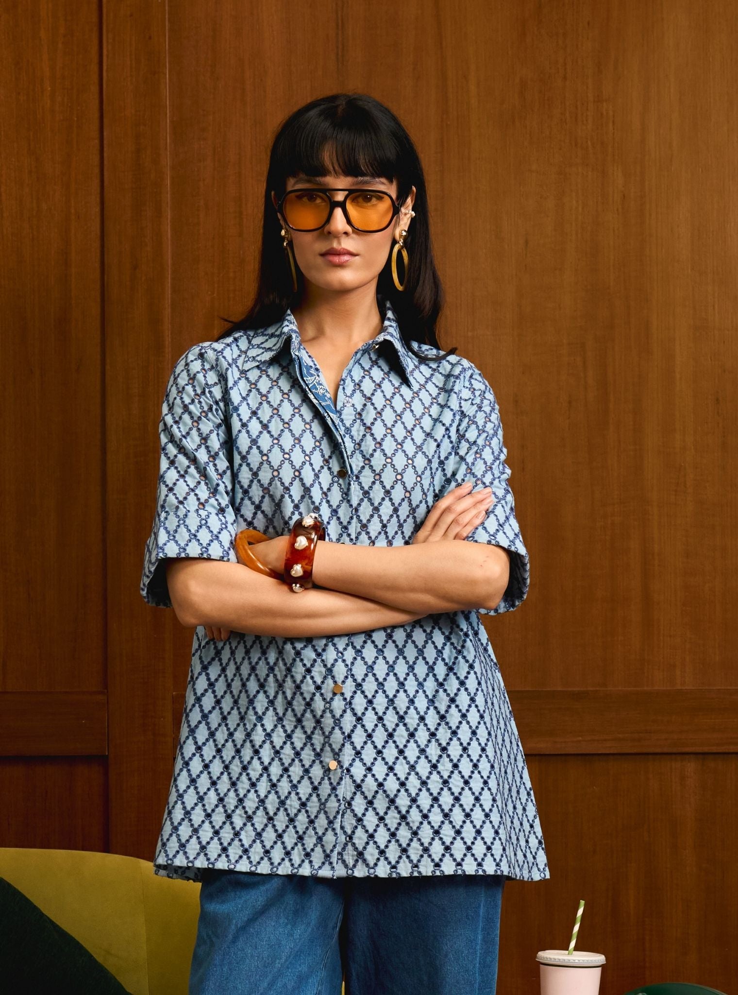 Tiri Denim Navy Shirt