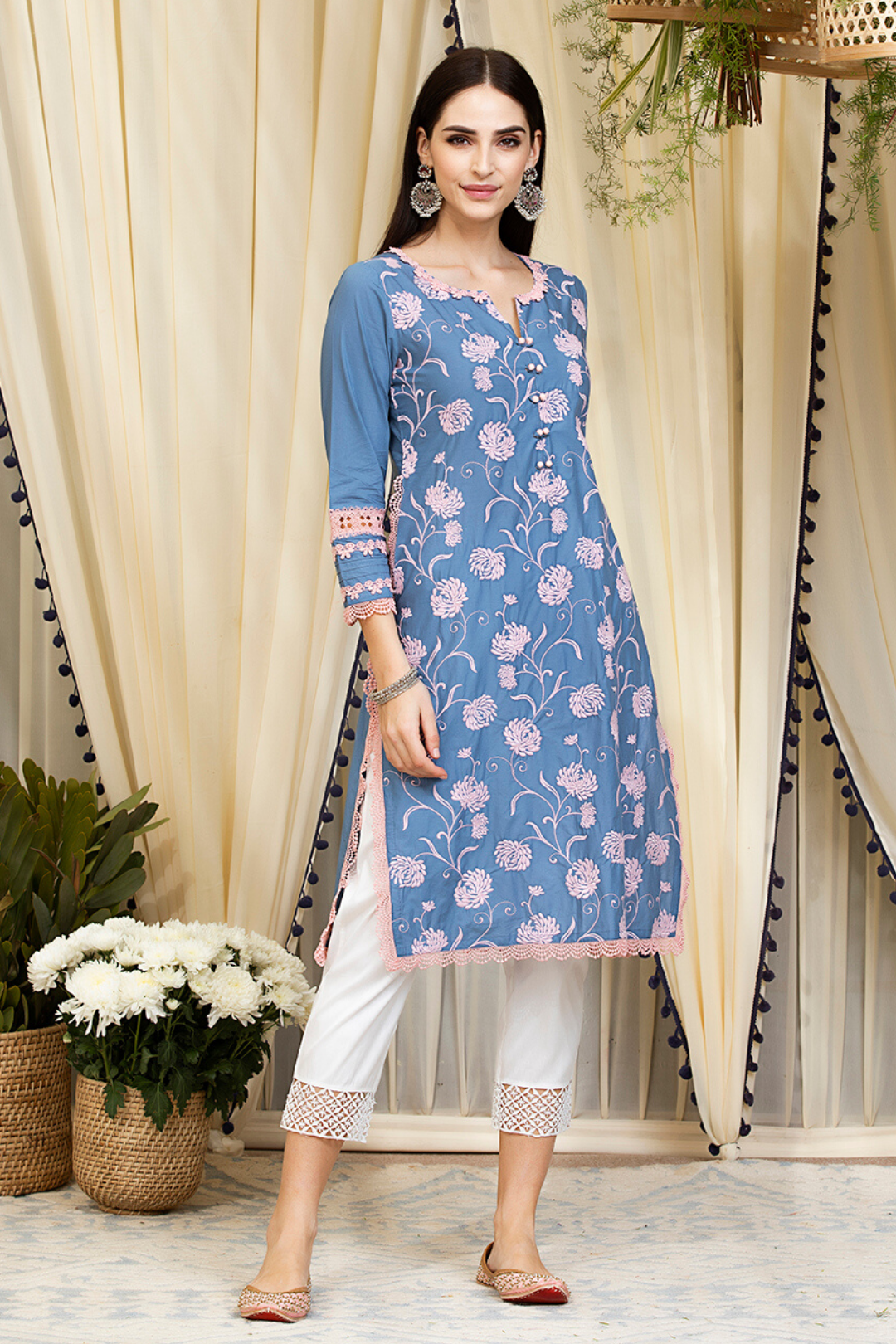 Mulmul Cotton Claudia Kurta