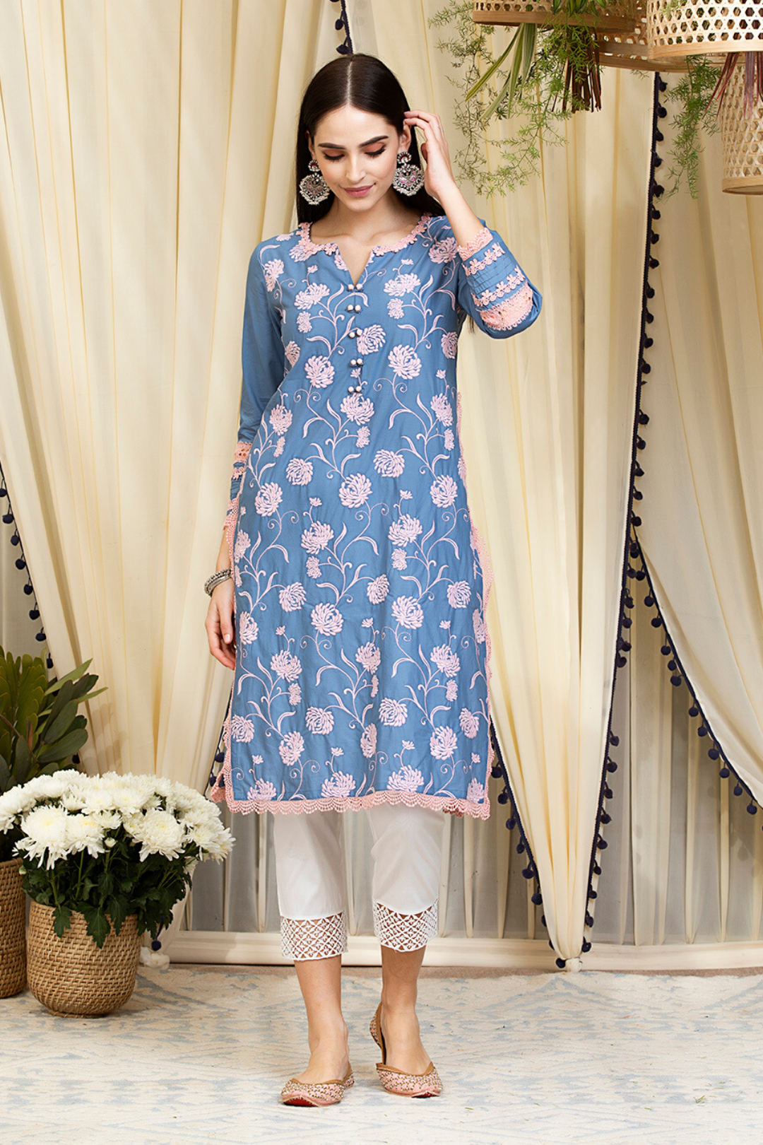 Mulmul Cotton Claudia Kurta