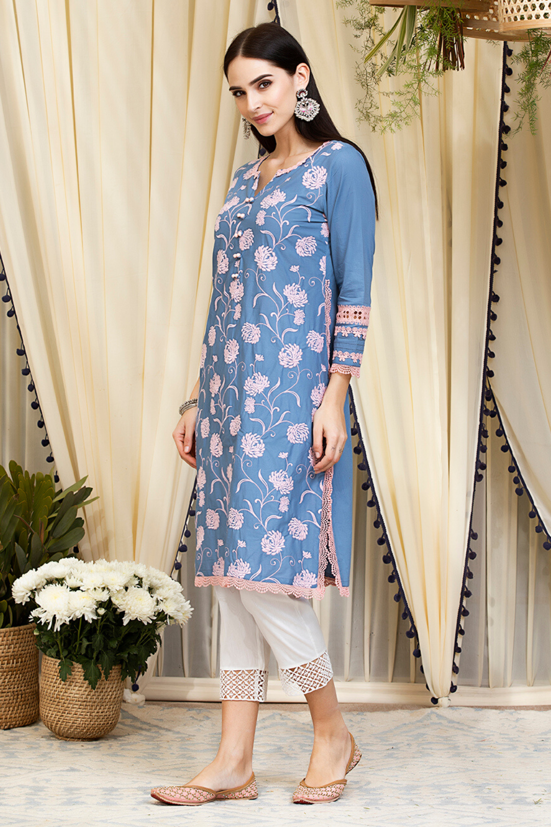 Mulmul Cotton Claudia Kurta