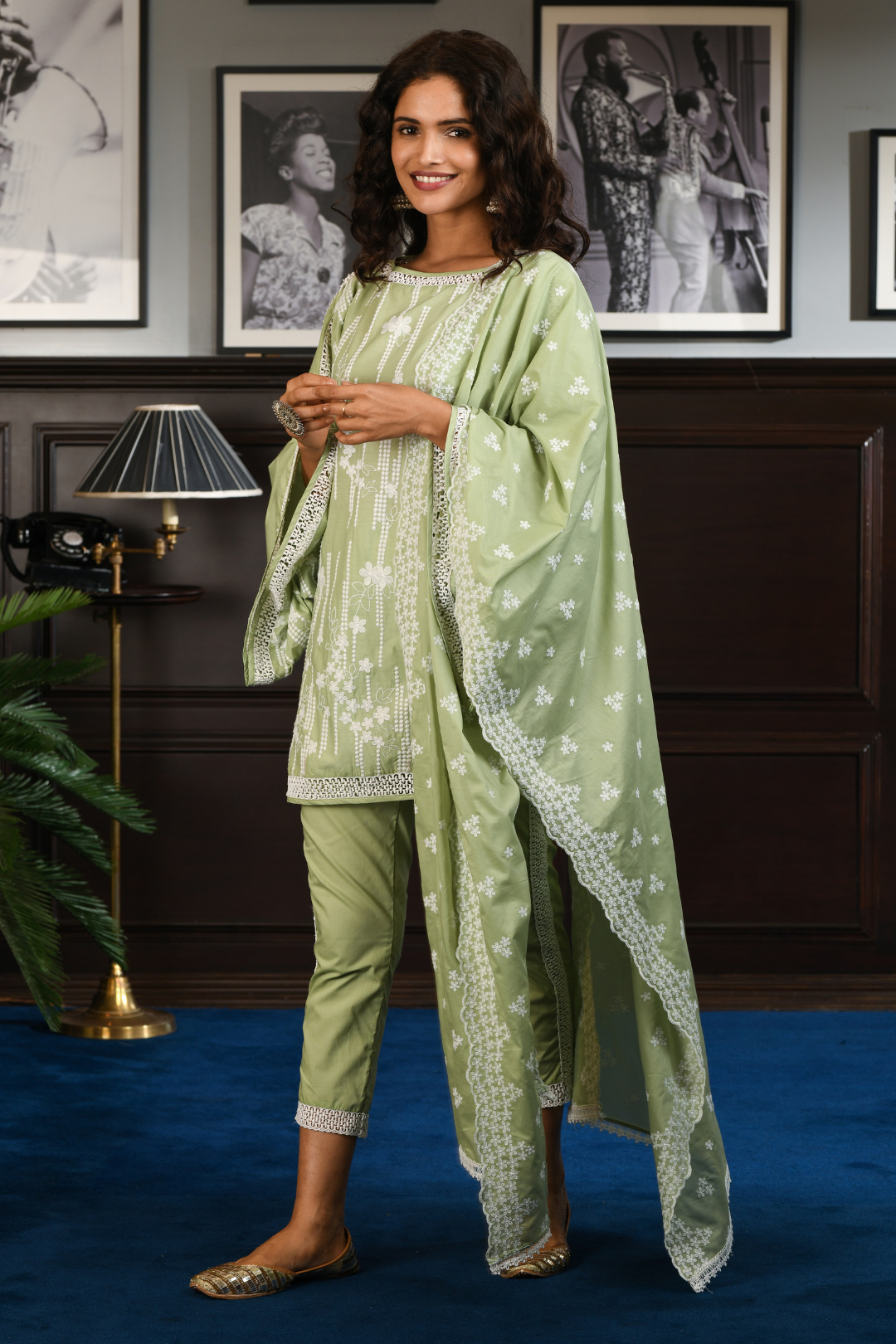 MULMUL COTTON JOYCE KURTA WITH JOYCE pyajama