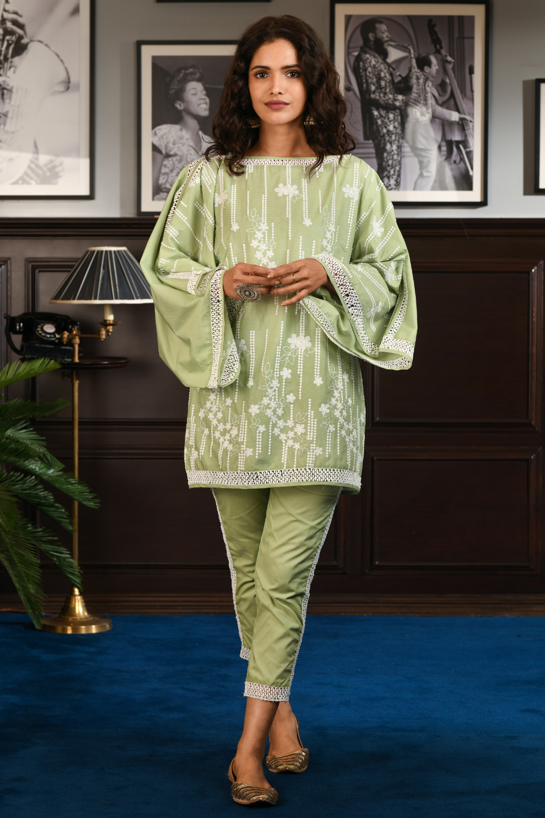 MULMUL COTTON JOYCE KURTA WITH JOYCE PANT