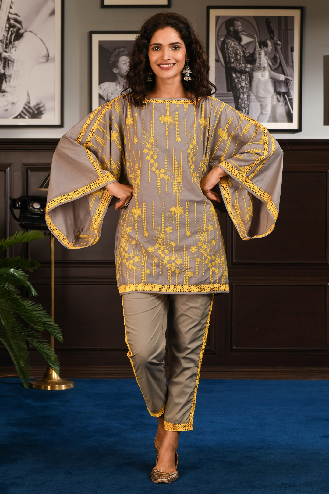 Mulmul Cotton JOYCE Kurta With JOYCE PANT