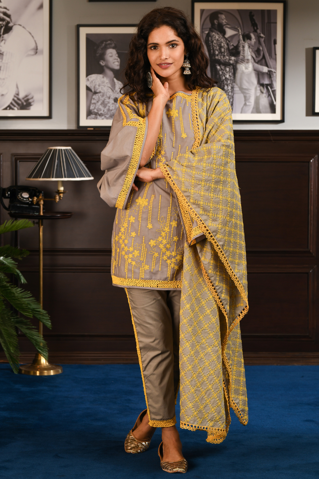 Mulmul Cotton JOYCE Kurta With JOYCE PANT