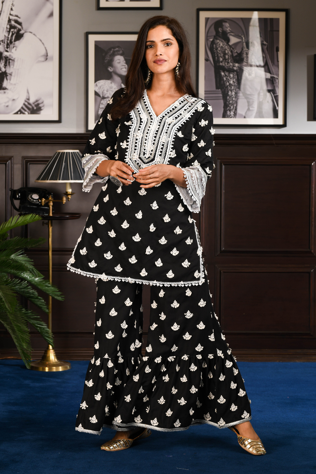 Pima Satin Jubilee Kurta With Jubilee Pyajama