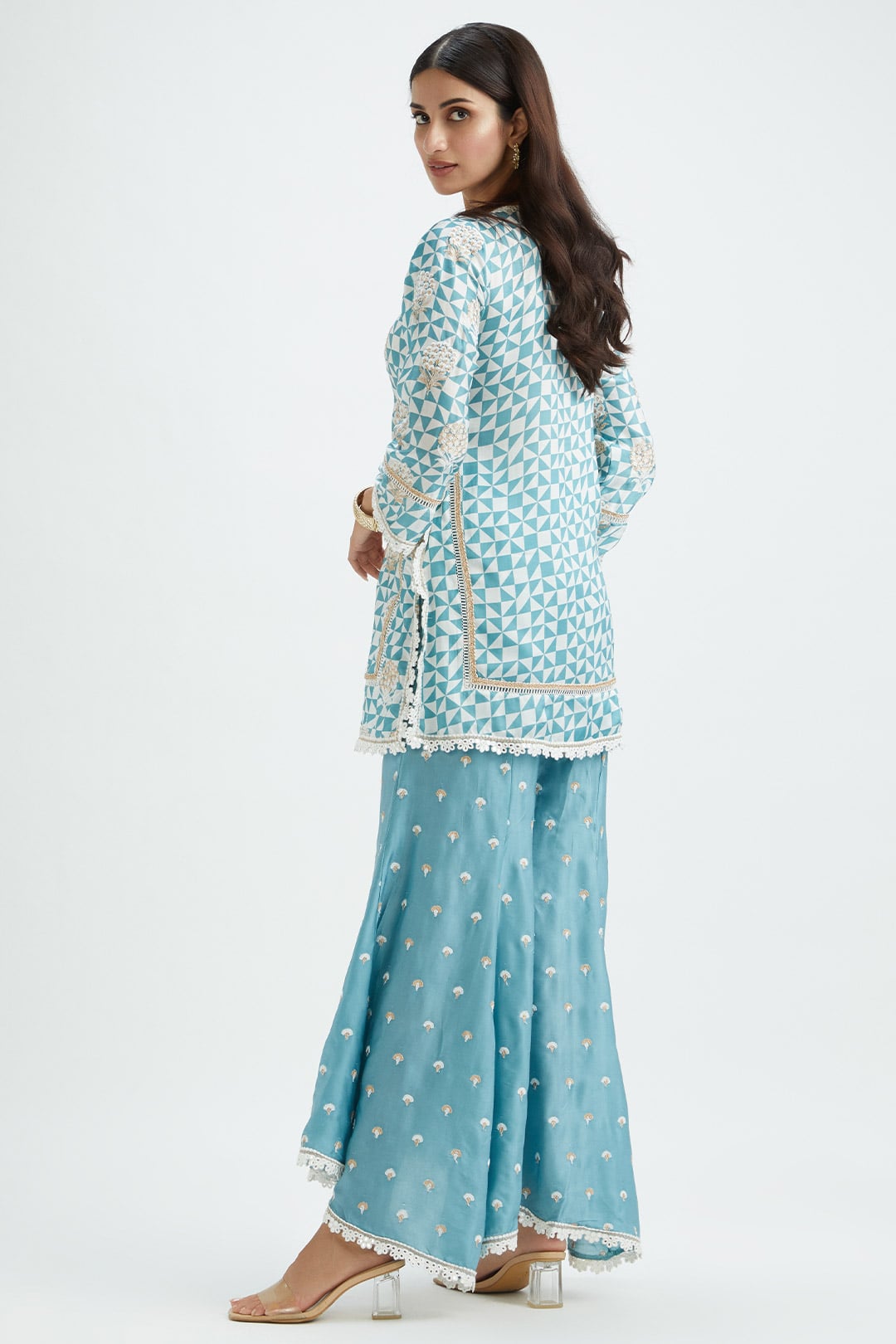 Leyton Teal Kurta