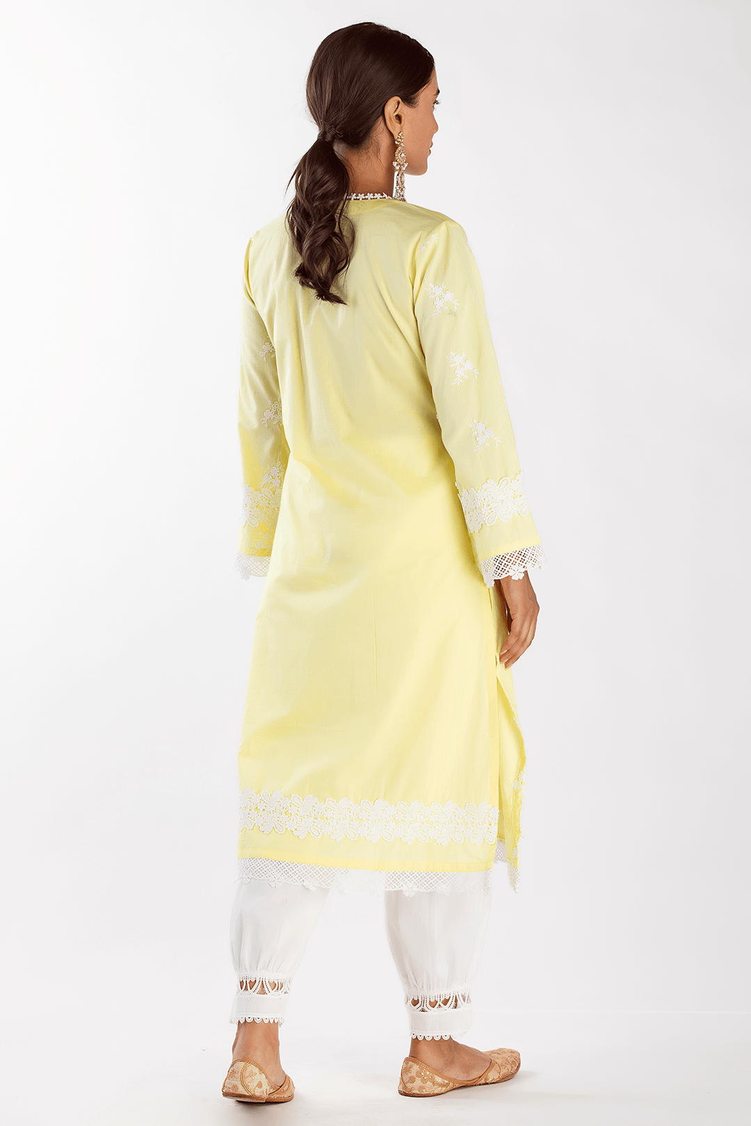 Mulmul Cotton Mist Kurta With New Harem Pant