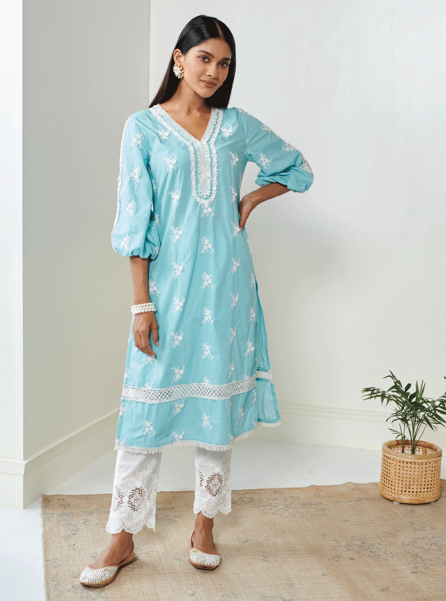 Mulmul Cotton Shane Turq Kurta